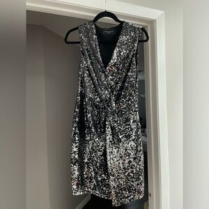 Akira Chicago black label sequin black dress